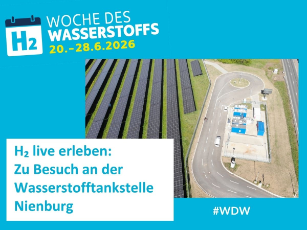 Offene Tankstelle in Nienburg zur Woche des Wasserstoffs